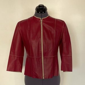 Opifix Vintage Rose color Leather Jacket
